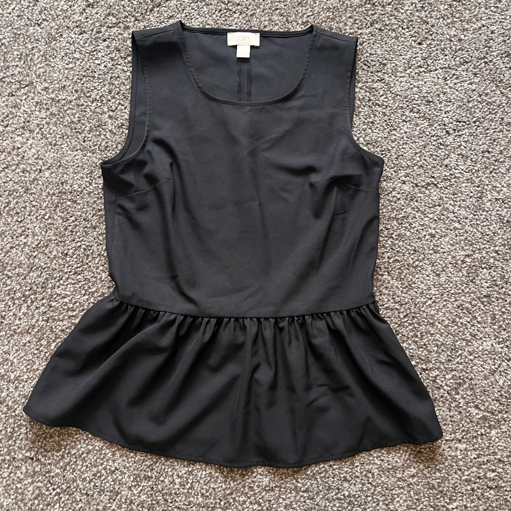 Sleeveless Peplum Top